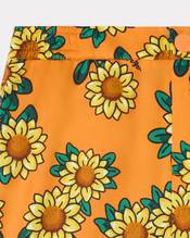 'Sun Flower' cotton Bermuda shorts