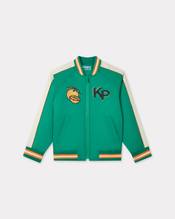 'Fruits Stickers' embroidered cotton satin jacket